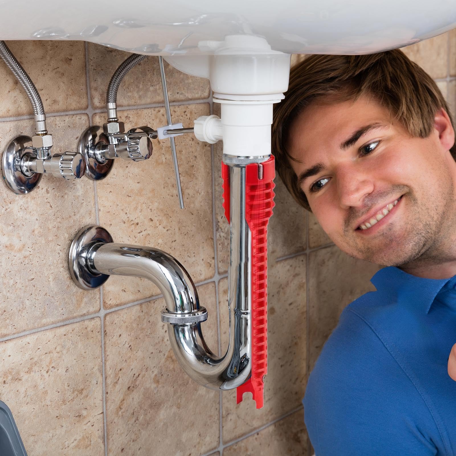 Amazon | 14 in 1 シンクマルチ水パイプレンチ 蛇口&シンクタップ